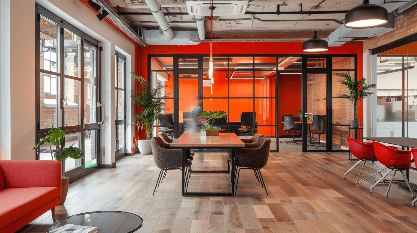 renovated office in London